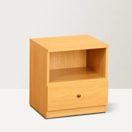 Modern Bedside Table: Cheap Price Melamine Board Bedroom Furniture