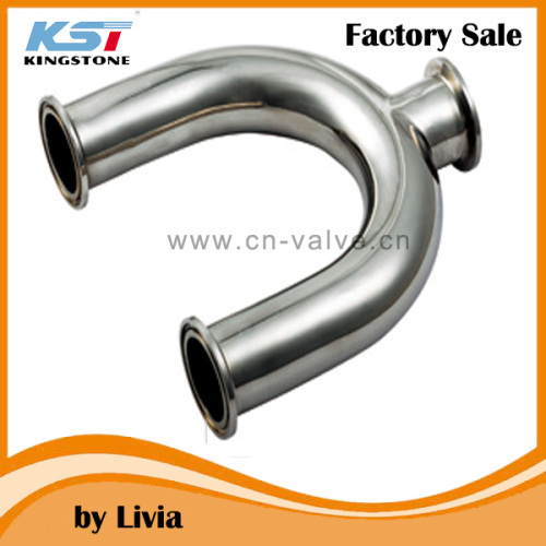 Sanitary Stainless Steel Clamped Y Type Tee