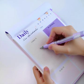 Notepad de planificador semanal personalizable con impresión del logotipo