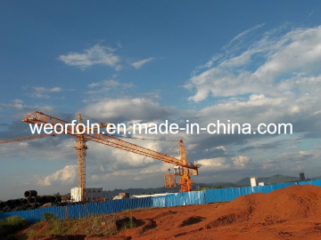 Self Climbing Tower Crane with 60meter Jib Length, 10ton Capacity
