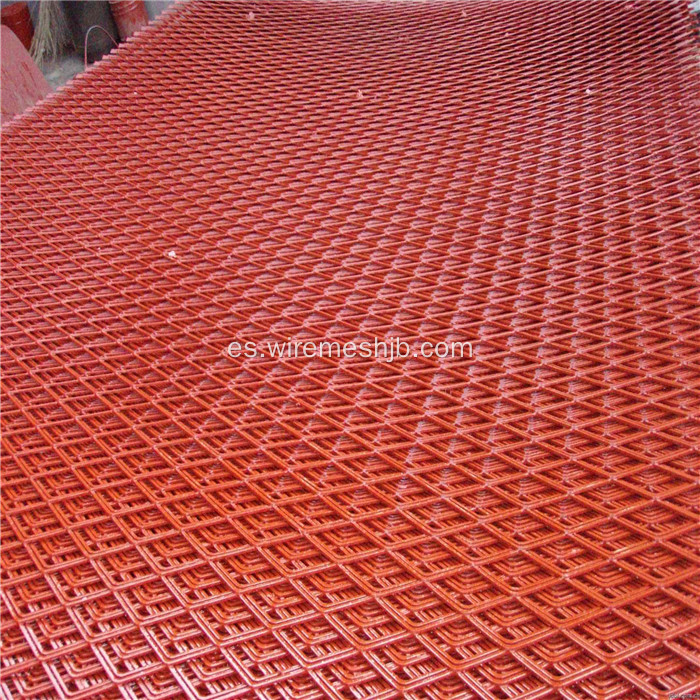 Malla de metal expandido rojo grueso de 1,2 mm