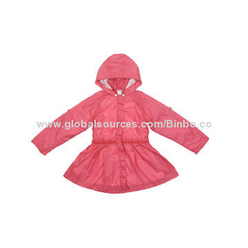 Girls' Polyester Wind Hoodies Jacket