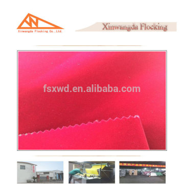 Customized flocking fiberglass fabric/flocked glass fiber non woven fabric color Red
