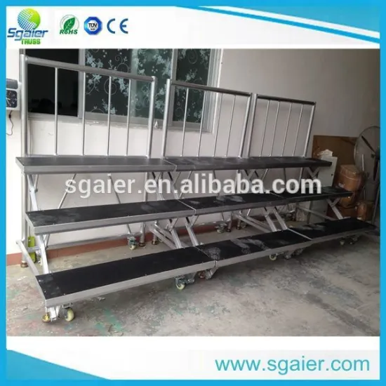 Sgaier material Aluminum Plywood Singing Platform Chorus Riser folded
