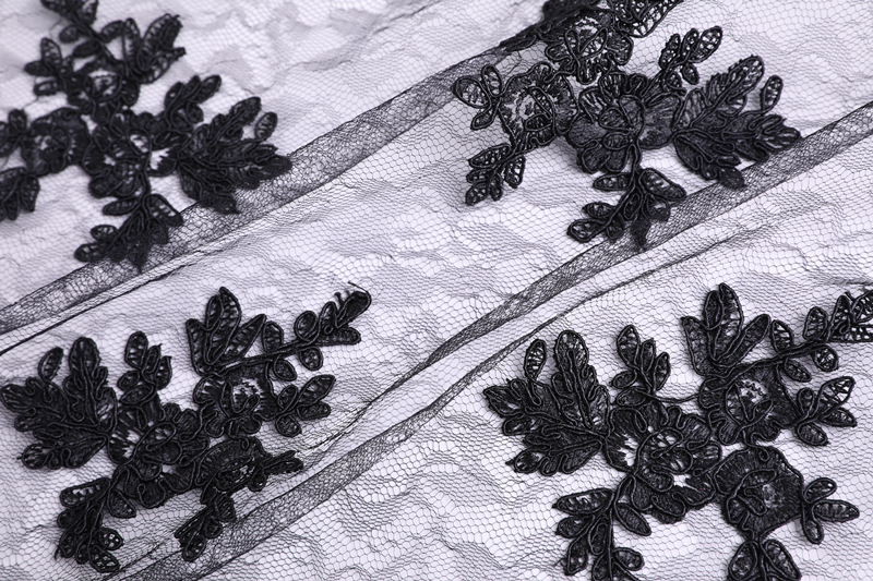 Bridal Dress Cord Embroidery Fabric