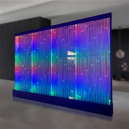 Acrylic Aqua Bubble Water Wall Design for Indoor Decor and Lobby Partition