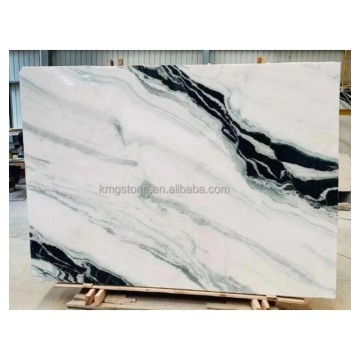 Modern Indoor Panda White Dolomite Marble Staircase Treads Design