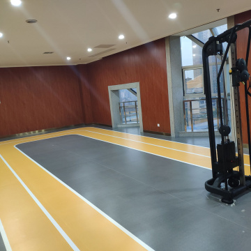 Kommerzielle Fitnessstudio -Fußböden PVC Maple Wood 6mm