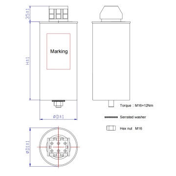 3×40μF-690V-3P Film Capacitors-Power Factor Correction