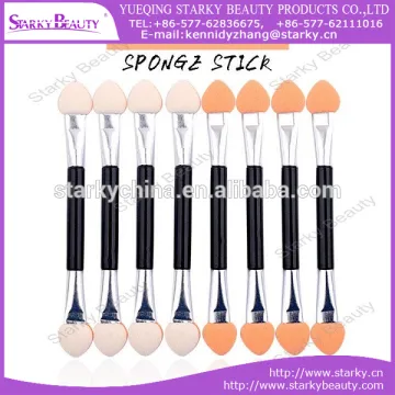 Factory Direct Double-ends Sponge Eyeshadow Stick/powder Sponge Brush