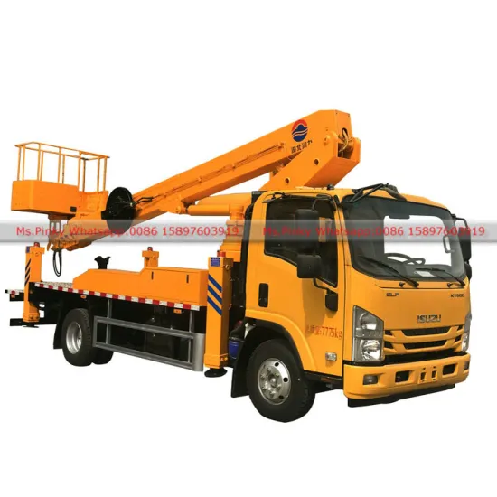 Japanese brands 190HP ELF KV600 Truck Mounted Aerial Work Platform 25M Working Height Whatsapp: 0086 15897603919