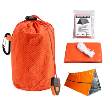2-Person Emergency Tent & Survival Whistle Kit