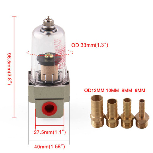 Universal-Abscheider-Auffangbehälter smc klein Vakuumfilter