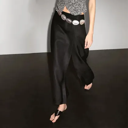 Women's elegant and versatile urban high-class pants skirt