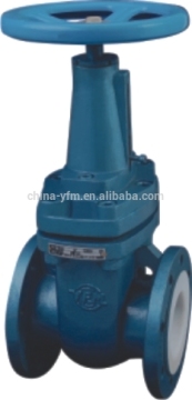 Rising Stem Gate Valve PFA Lined manufacturer
