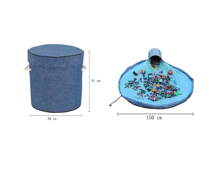 Durable Toys Clean-up Storage Box - Lego Storage Bag Basket for Kids