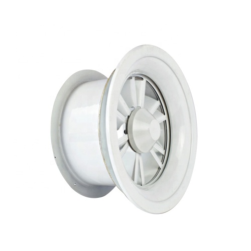 Plafond de jet tourbillon rond avec lames réglables