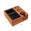 Home multi-function Shabili espresso knock box with tamper