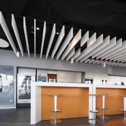 Lounge Square Fiberglass Acoustical Ceiling Baffles