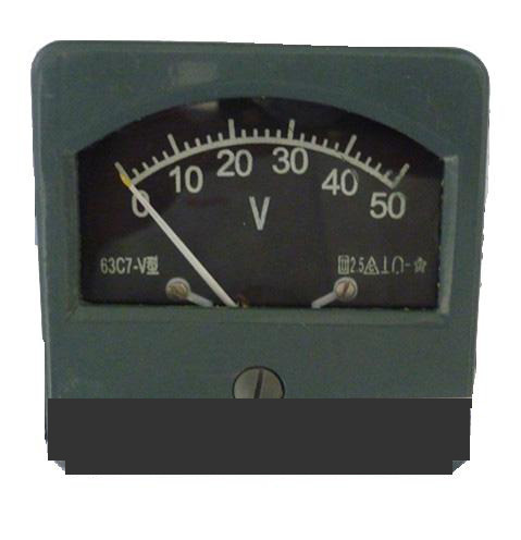 Square DC Amperemeter/Voltmeter (63C7-A/V)