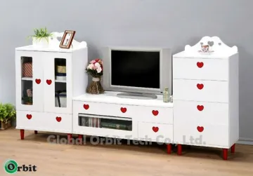 MDF modern tv stand showcase design
