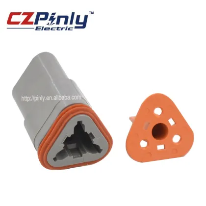 Female Waterproof 3 Pins Deutsch Automotive Connector Plug DT06-3S