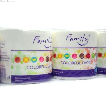 Embossed toilet paper