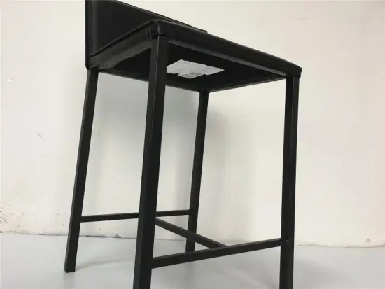 Black PU dining chair