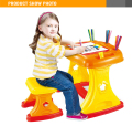 Hot vente en plastique 2 en 1 enfants Cartoon chaise et une Table d'étude