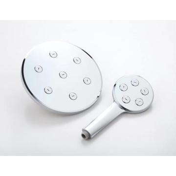 22cm Top Rain 3D Shower Head with Shower Arm Brass Swivel Ball