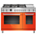 48in All-Gas Range 6 Brass Burner and Griddle