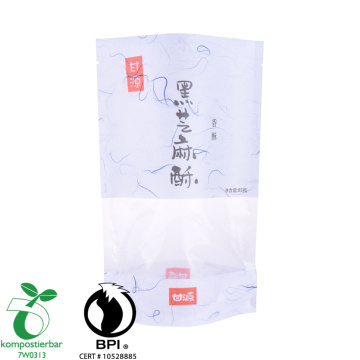 Sustainable biodegradable food bag with window