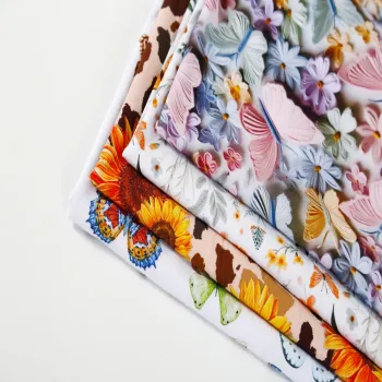 Custom Digital Printed Bamboo Spandex Jersey Fabric for Kids & Babies