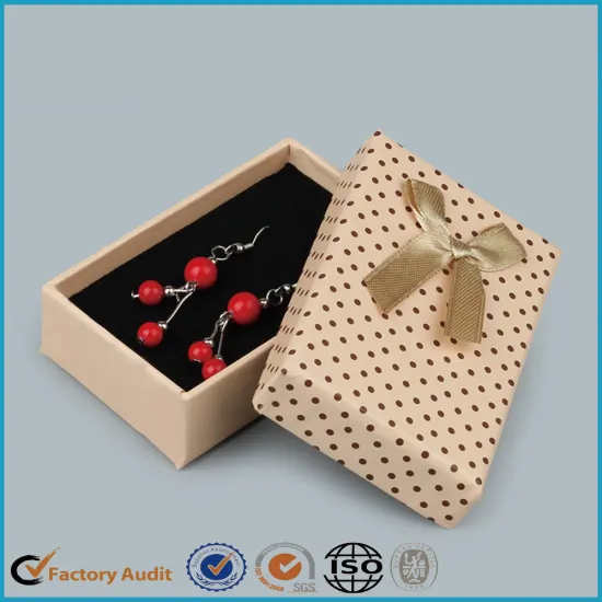 Handmade Earrings Paper Gift Boxes WithRibbon Cute