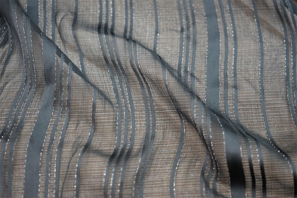 Viscose 50D Filament Stripe Dobby Fabric