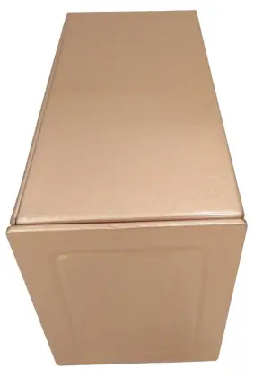 Golden Retangular Tea Tin Box