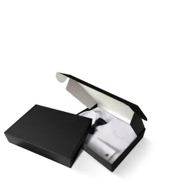 Black corrugated mailing box shipping box