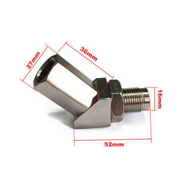 45 graus de Lambda Sensor Spacer Mini Catalyst Converter