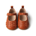 Woven Leather New Born Baby Unisex Dress Shoes