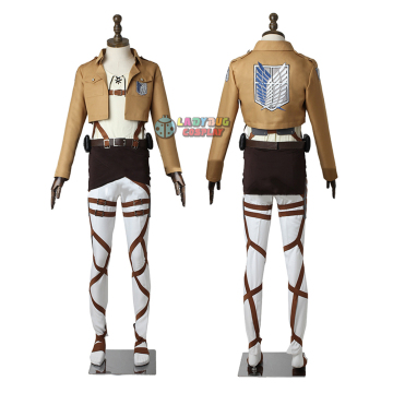 Attack on Titan Levi Mikasa Eren Cosplay Costume