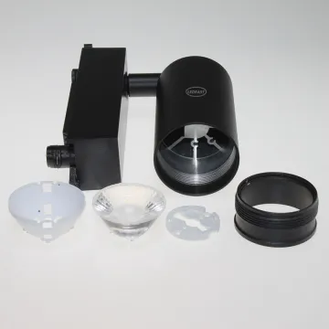 LEDEAST TLH50A 1 Phase 3 Phase Track Light Housing for Commercial Lighting