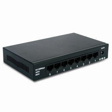 8 Port Network Switches, 8 10/100Mbps Auto-negotiation Ports