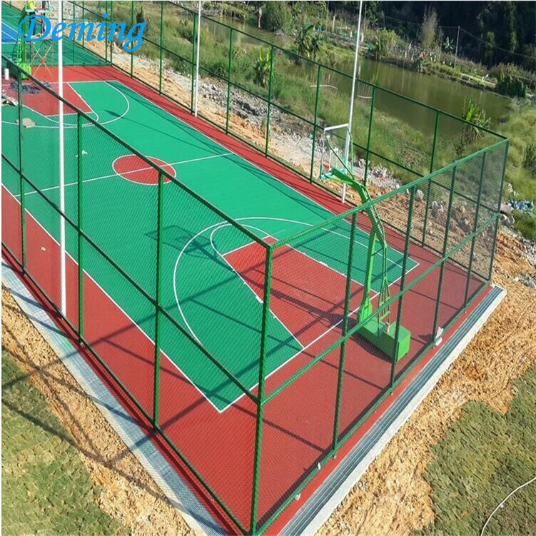 Decorative used 6 foot chain link basketball court fencing