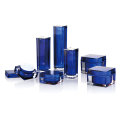 Bottiglia di lozione per gel cosmetica a blu vera a blu vuoto rivestito UV 100 ml 50 ml 30 ml 15 ml