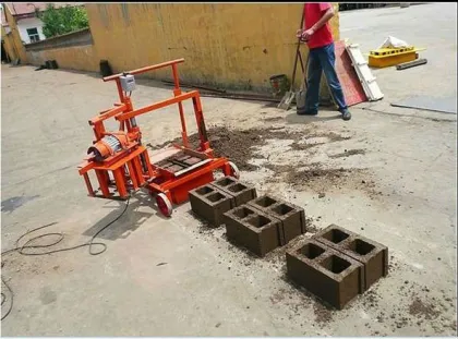 QMJ 2-45 Mobile hollow brick machine