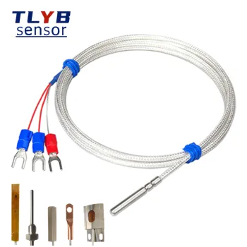 Stainless Steel Waterproof RTD Temperature Sensor PT100 with Adjustable Cable Length