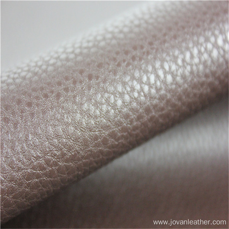 Microfiber backing PU shoe fabric leather