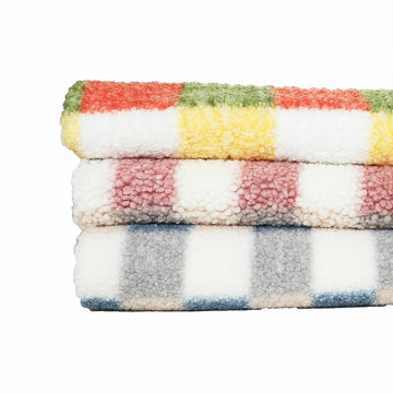Print Sherpa Fleece One Side Brushed Knit Fabric