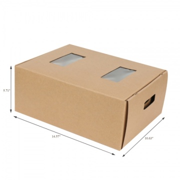 Kraft paper foldable candle packaging box