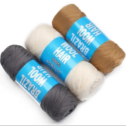 100% Acrylic Brazilian Wool Hair Yarn - Cheap Knitting Yarn